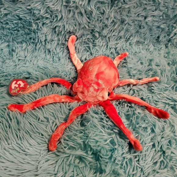 𝅺**RETIRED** Ty Beanie Baby: Wiggly the Squid - Picture 1 of 5